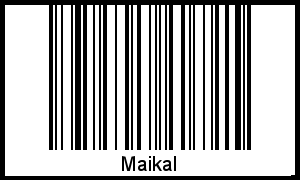 Maikal als Barcode und QR-Code