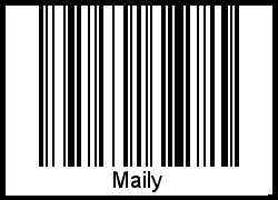 Interpretation von Maily als Barcode