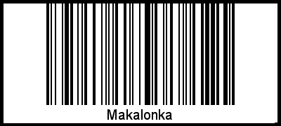 Makalonka als Barcode und QR-Code