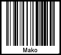 Mako als Barcode und QR-Code