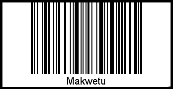Barcode-Grafik von Makwetu