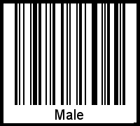 Barcode des Vornamen Male