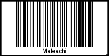 Maleachi als Barcode und QR-Code