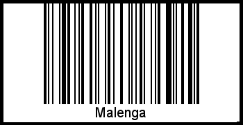Malenga als Barcode und QR-Code