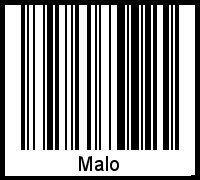 Interpretation von Malo als Barcode