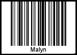 Der Voname Malyn als Barcode und QR-Code