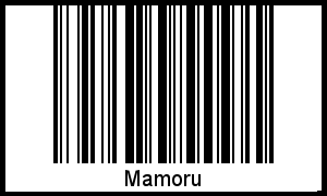 Interpretation von Mamoru als Barcode
