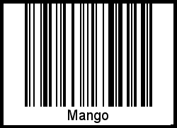 Barcode-Grafik von Mango