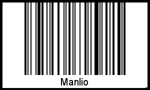 Barcode des Vornamen Manlio