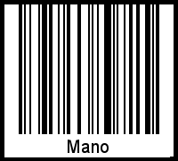 Interpretation von Mano als Barcode