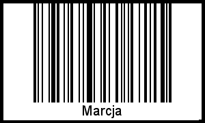 Interpretation von Marcja als Barcode
