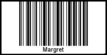 Interpretation von Margret als Barcode