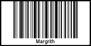 Der Voname Margrith als Barcode und QR-Code