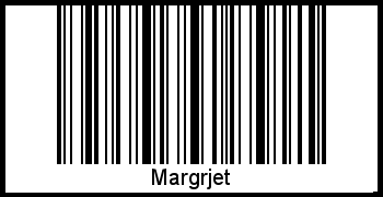 Barcode des Vornamen Margrjet
