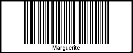 Marguerite als Barcode und QR-Code