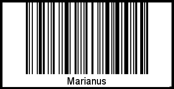 Der Voname Marianus als Barcode und QR-Code