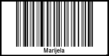 Der Voname Marijela als Barcode und QR-Code