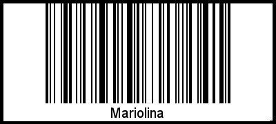Der Voname Mariolina als Barcode und QR-Code