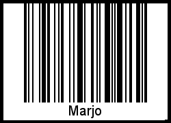 Marjo als Barcode und QR-Code