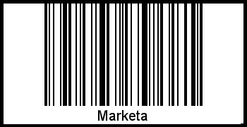 Marketa als Barcode und QR-Code