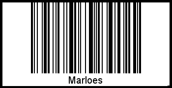 Marloes als Barcode und QR-Code