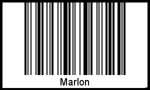 Marlon als Barcode und QR-Code