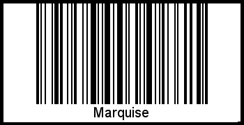 Barcode des Vornamen Marquise