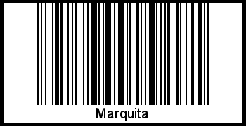 Barcode des Vornamen Marquita