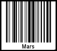 Mars als Barcode und QR-Code