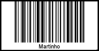 Barcode des Vornamen Martinho