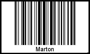 Interpretation von Marton als Barcode