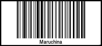 Maruchina als Barcode und QR-Code