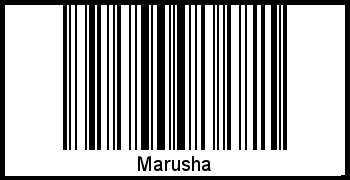 Marusha als Barcode und QR-Code