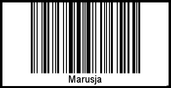 Barcode des Vornamen Marusja