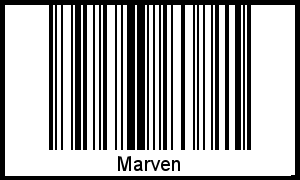 Marven als Barcode und QR-Code