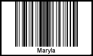 Barcode des Vornamen Maryla