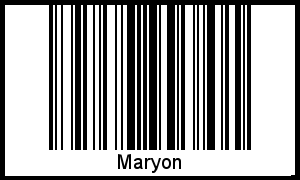 Interpretation von Maryon als Barcode