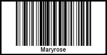 Interpretation von Maryrose als Barcode