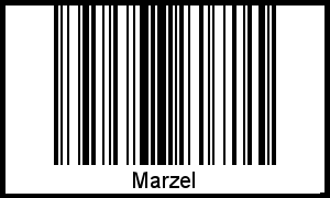 Interpretation von Marzel als Barcode