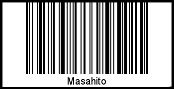 Masahito als Barcode und QR-Code
