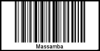 Barcode des Vornamen Massamba