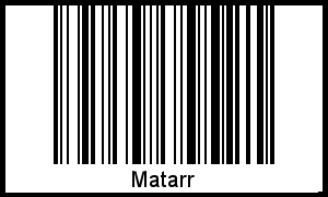 Interpretation von Matarr als Barcode