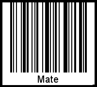 Mate als Barcode und QR-Code