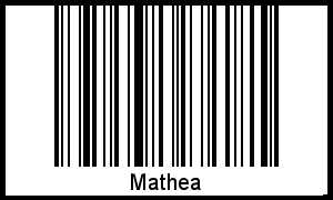 Barcode-Grafik von Mathea
