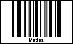 Mattea als Barcode und QR-Code