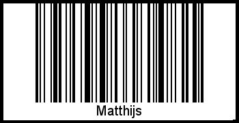 Interpretation von Matthijs als Barcode