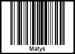 Interpretation von Matys als Barcode
