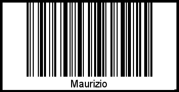 Maurizio als Barcode und QR-Code