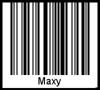 Maxy als Barcode und QR-Code