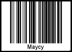 Barcode des Vornamen Maycy